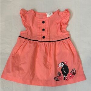 Gymboree Pink Dress with Bird Design